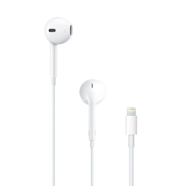 Наушники с микрофоном Apple EarPods with Lightning Connector (MMTN2ZM/A) (3 мес.) - фото Наушники с микрофоном Apple EarPods with Lightning Connector (MMTN2ZM/A) (3 мес.)