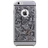 Чехол Накладка для iPhone 6 IBacks Cameo (Серебристый) (Алюминий)