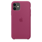 Чехол Накладка для iPhone 11 Apple Silicon Case (Pomegranate) (Полиулетан)
