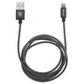 Кабель USB BASEUS MFI Metal Series Lightning (1m) (Темно сірий)