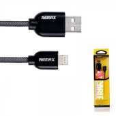 Кабель Apple Lightning REMAX QUICK(1m) (Силікон) (Чорний)