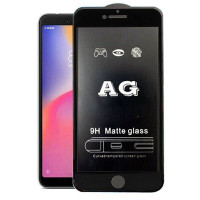 Защитое стекло AG matte для iPhone 7 Plus (Черный)
