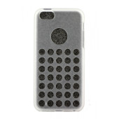 Чехол Накладка для iPhone 5C HELLODEERE SLIM (Белый) (силикон)