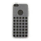 Чехол Накладка для iPhone 5C HELLODEERE SLIM (Белый) (силикон)