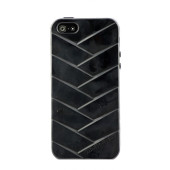 Чехол Накладка для iPhone  5/5S MUSUBO MYMMY (Черный) (Силикон)