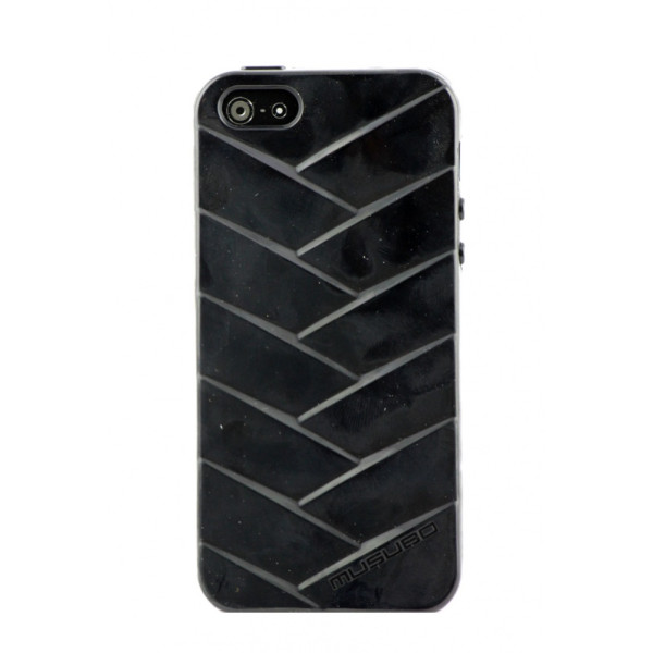 Чехол Накладка для iPhone  5/5S MUSUBO MYMMY (Черный) (Силикон)