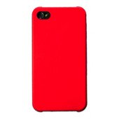 Чехол Накладка для iPhone 4/4S MOBILE CASE (Красный) (пластик)
