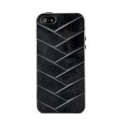 Чехол Накладка для iPhone  5/5S MUSUBO MYMMY (Черный) (Силикон)