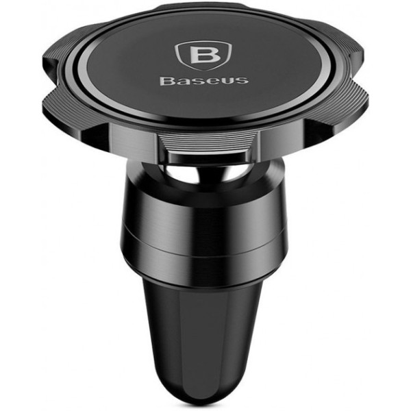 Автомобильный держатель Baseus Gyro Magnet Air Vent (Black) - фото Автомобильный держатель Baseus Gyro Magnet Air Vent (Black)