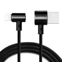 Кабель USB Lightning Baseus T-type Magnet Cable (Side Insert) (Black-Black)