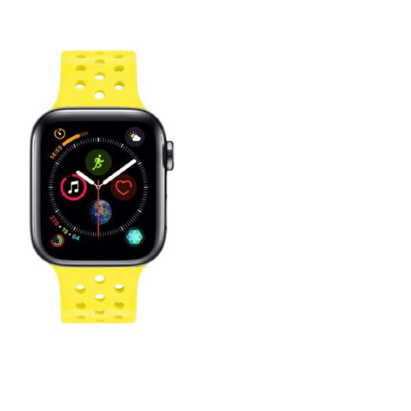 Ремешок-браслет для Apple Watch 42mm Sport Honeycomb (yellow) - фото Ремешок-браслет для Apple Watch 42mm Sport Honeycomb (yellow)