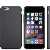 Чехол Накладка для iPhone 6S Apple Silicone Case High Copy (Темно серый) (Силикон)