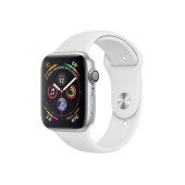 Apple Watch Series 4 GPS 44mm Silver Alum. w. White Sport b. Silver Alum. (MU6A2)