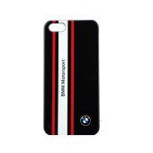 Чехол Накладка для iPhone 5/5S BMW Motorsport (черный) (пластик)