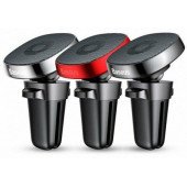 Авто-тримач Baseus Privity Series Air outlet Magnet leather /silver/