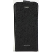 Чохол Фліп для iPhone 5C NUOKU CRADLE (Чорний) (Прессованая шкіра)