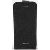 Чехол Флип для iPhone 5C NUOKU CRADLE (Черный) (Преcсованая кожа)