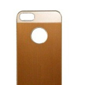 Чехол Накладка для iPhone 5C IBacks Heart (Золотой) (Метал)