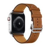 Ремінець для Apple watch 38 mm Single Tour Deployment Buckle (brown)