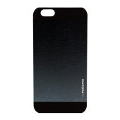 Чехол Накладка для iPhone 6 Motomo INO METAL  (Черный) (Метал)