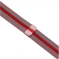 Ремінець-браслет для Apple Watch 42mm Milanese Loop 2 in 1 (Rose-Red)