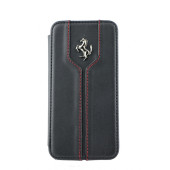 Чохол Книжка для iPhone 5C FERRARI Montecarlo (чорний) (шкіра)