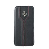 Чехол Книжка для iPhone 5C FERRARI Montecarlo (черный) (кожа)