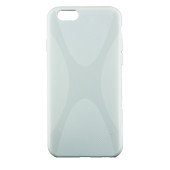 Чехол Накладка для iPhone 6 NEW LINE  (Белый) (Силикон)