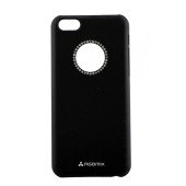 Чехол Накладка для iPhone 5C RGBMIX GENUINE (Черный) (Пластик)