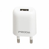 Сетевое зарядное устройство PRODA 1 Amp (Белый)