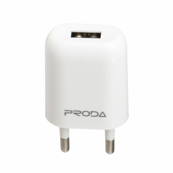 Сетевое зарядное устройство PRODA 1 Amp (Белый)