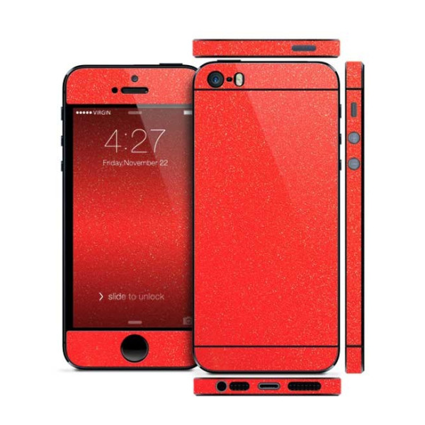 Захисна Плівка для iPhone 5/5S SLIMSKIN (360) (Червоний) (Diamond)