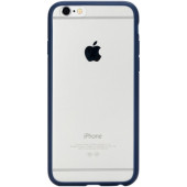 Чехол Накладка для iPhone 6 ROCK PURE (Прозрачный + Синий) (Пластик)