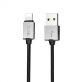 Кабель Lightning Hoco U49 Refined Steel 1.2 m (black)