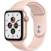Apple Watch SE GPS + Cellular 44mm Gold Aluminum Case with Pink Sand Sport B. (MYEP2, MYEX2)