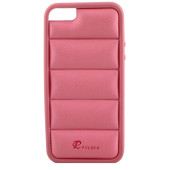 Чехол Накладка для iPhone  5/5S PULOKA (Бледно розовый) (Силикон)