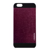 Чехол Накладка для iPhone 6 Motomo INO METAL  (Розовый) (Метал)