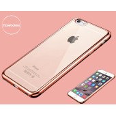 Чохол Накладка для iPhone 6/6S mcCase Electroplating (Рожеве золото) (Силікон)