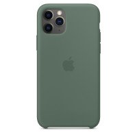 Чохол Накладка для iPhone 11 Pro Apple Silicon Case (Pine Green) (Полиулетан)