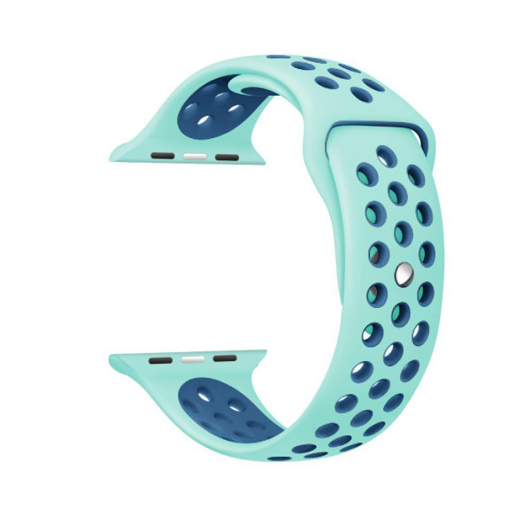 Ремешок-браслет для Apple Watch 38mm Silicone Nike Sport Band (Mint-Blue)