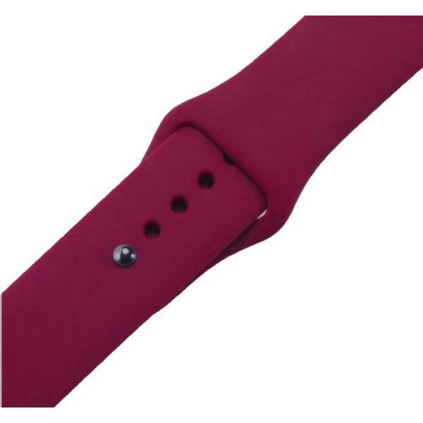 Ремешок-браслет для Apple Watch 38mm Silicone Band (wine red)