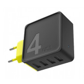 Мережевий зарядний пристрій Rock Sugar Travel 4 Port (black)