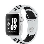 Apple Watch Nike+ Series 3 GPS 38mm Silver Aluminum w. Pure Platinum/BlackSport B. (MQKX2)