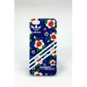 Чехол Накладка для iPhone 5/5S Adidas JEREMY SCOTT (синий) (пластик)