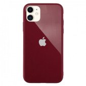 Чехол Накладка для iPhone 11 Glass Pastel color Logo (camelia)