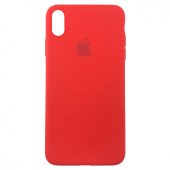 Чехол Накладка для iPhone Xs Max Apple Silicon Slim Case (red) (Полиулетан)