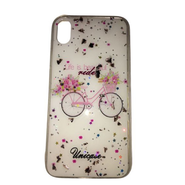 Чехол накладка iPhone Xr Magic Bicycle (white) - фото Чехол накладка iPhone Xr Magic Bicycle (white)