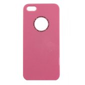 Чехол Накладка для iPhone 5/5S RGBMIX Diamond (розовый) (пластик)