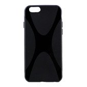 Чехол Накладка для iPhone 6 NEW LINE  (Черный) (Силикон)