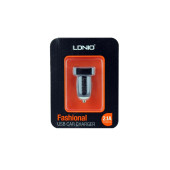 Автомобільний зарядний пристрій LDNIO Fashional (2,1 A) для iPad і iPhone
